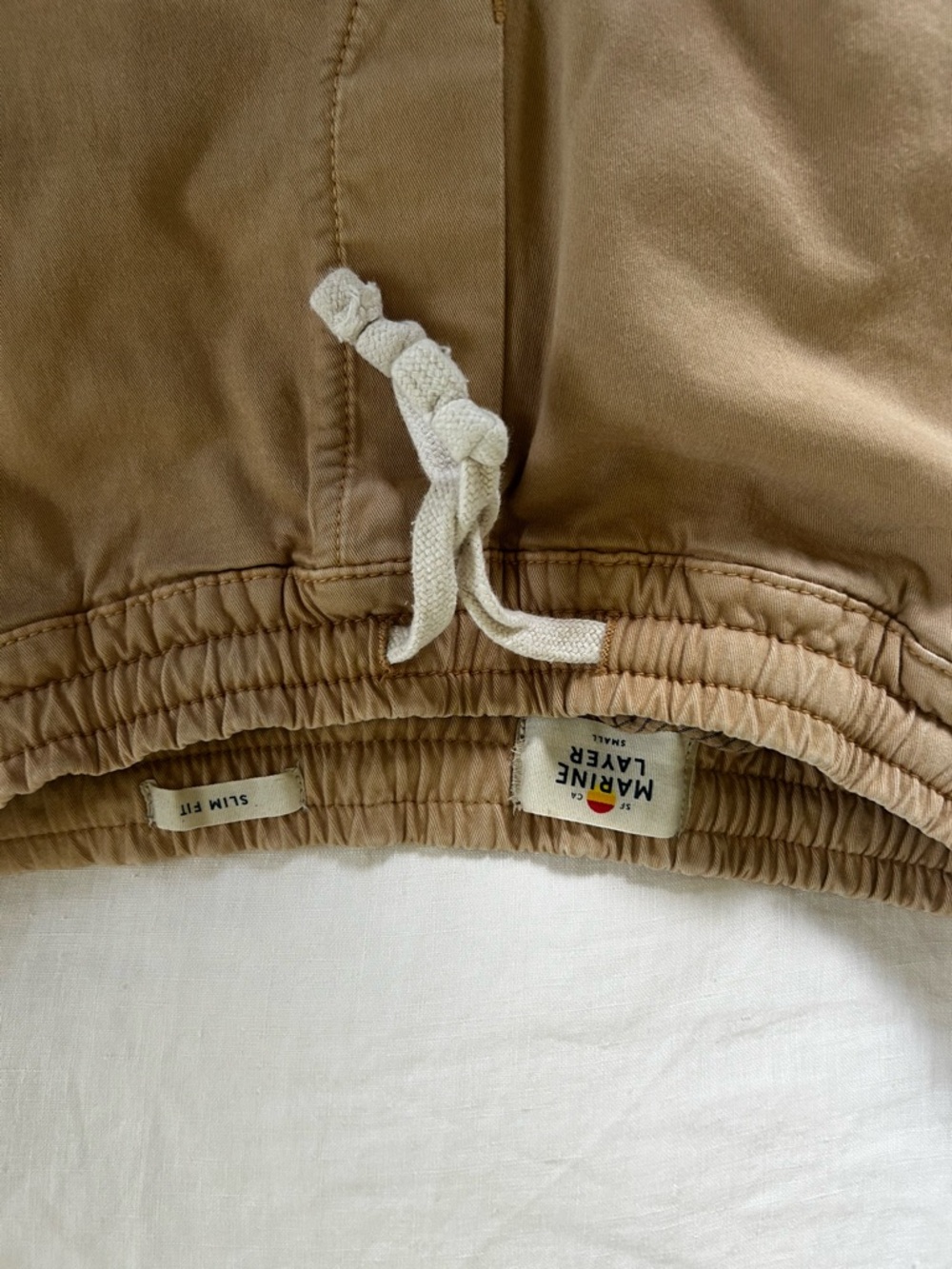 Marine Layer Jogger Pants - Tan - Picture 3 of 3